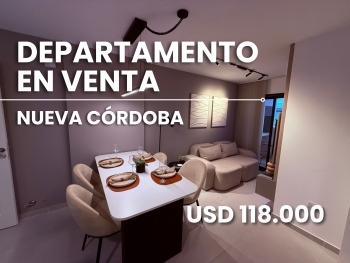 NUEVA CORDOBA DEPARTAMENTO EN VENTA 1 DORMITORIO